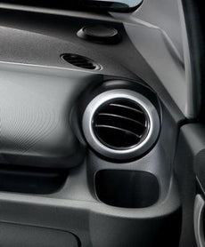 Honda Jazz Outer Air Vent Rings, Metal Look