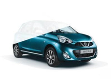 Nissan Micra (K13K) Glossy White Door Sill Strips 2013-2016