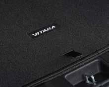 Suzuki Vitara Boot Carpet Mat, with white logo & stitching