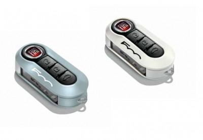 Fiat Key Cover Kit Light Blue Pastel White 50926868