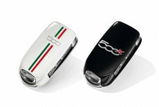 Fiat 500X Key Covers - White Italy + Black Streets
