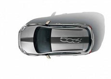 Fiat 500X Decals on Bonnet & Roof - Grey