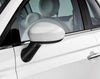 Fiat 500 Side Mirror Covers, White