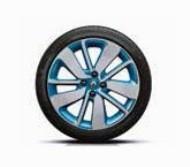 Renault Clio (4) 17" Drenalic Alloy Wheel, Blue x1