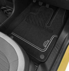 Renault Twingo (3) Premium Textile Floor Mats - Grey Trim RHD