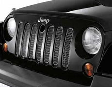Jeep Wrangler (JK) Steel Mesh Grille - vehicles with Hood Lock
