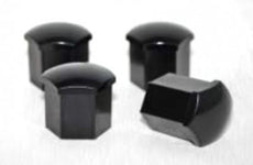 Suzuki Wheel Nut Cover Set, Black