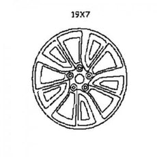 Nissan Qashqai (J11E) Wheel-Aluminium 19x7J vehicles w/o TPMS