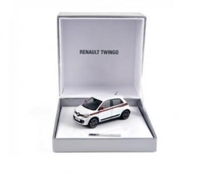 Renault Twingo Premium Miniature White Glacier Scale 1 43