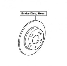 Honda Civic Type-R Brake Disc, Rear