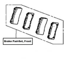 Honda Civic Type-R Brake Pad-Set, Front