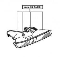 Mitsubishi Shogun Lamp Kit, Tail RH