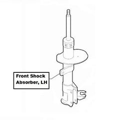 Abarth 500 (3R) Front Shock Absorber, LH