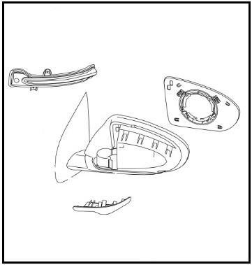 Nissan Qashqai (J11E) Door Mirror Assembly RH