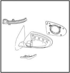 Nissan Qashqai (J11E) Door Mirror Assembly RH