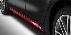 Red Side Skirts - Kia Rio 2017 Onwards