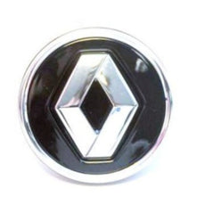Renault Centre Cap, Black/Chrome Surround (x1)