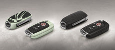Fiat Tipo Key Covers, Black Tipo & Black/White Fantasy 2-Piece