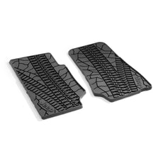 Jeep Wrangler (JK) Rubber Floor Mats, Front Set RHD 2-Door 2014-2018