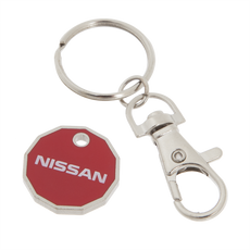 Nissan Trolley Coin Keyring GBP