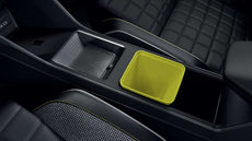 Genuine Renault 4 Small storage box in center console - Yellow