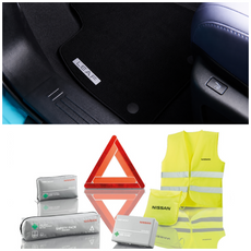 Genuine Nissan Leaf ZE2 Delivery Pack - Luxury Mats & Safety Kit