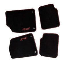 Genuine Fiat 500 - Velour Carpet Floor Mats, Red