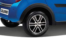 Suzuki Celerio Wheel Arch Extension Set with Side Skirts, Black