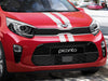 Genuine Kia Picanto (JA) Sporty Racing Stripes Decals, White
