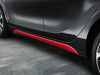 Genuine Kia Picanto (JA) Side Skirts, Red