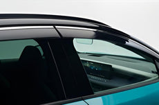 Genuine Nissan Leaf ZE2 Side Window Deflectors - Matte Chrome