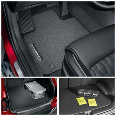 Kia Sorento Premium Floor & Boots Mats Bundle with First Aid Kit