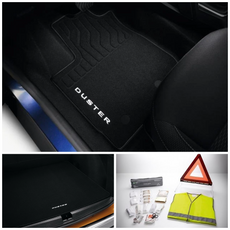 Dacia Duster Premium Floor & Boots Mats Bundle with First Aid Kit