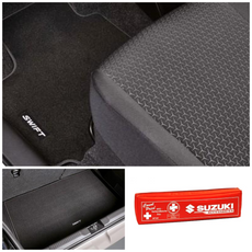 Suzuki Swift Premium Floor & Boots Mats Bundle with First Aid Kit