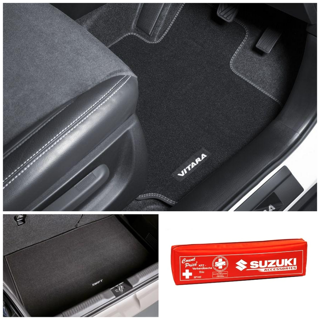 Suzuki Grand Vitara Rubber Boot Mat Liner – Black, Waterproof & Non-Slip (Custom Fit)