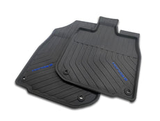 Front Rubber Mats - RHD - Blue Accent  - Honda e