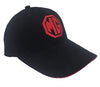MG Logo Baseball Cap, Black/Red