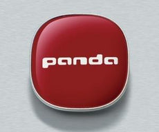 Fiat Panda Alloy Wheel Centre Caps (x4) Bright Red 2012-