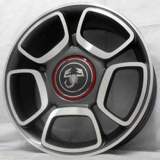 Abarth 500 Alloy Wheel 7x17" 5-Petal Design