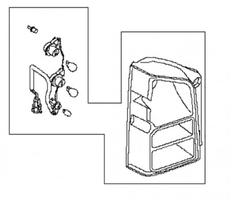 Nissan Pathfinder (R51M) Lamp Assy-Rear Combination RH