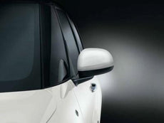 Fiat 500L Mirror Covers, White with technics effect