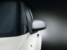 Fiat 500L Mirror Covers, Aluminium - full technics effect