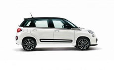 Fiat 500L Sticker, Dark Grey/Silver with logo 500