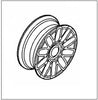 Abarth 500 Alloy Wheel 10-Spoke 7J x 17"