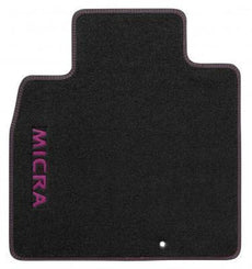 Nissan Micra (K13K) Velour Mats, Black Purple RHD 2013-2016