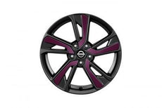 Nissan Juke Purple Laminate Alloy Wheel Inserts up to chassis #147869
