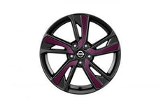 Nissan Juke Purple Laminate Alloy Wheel Inserts from chassis #147869