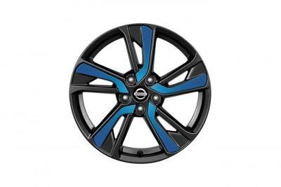 Nissan Juke Blue (B51) Laminate Alloy Wheel Inserts up to chassis #147869