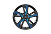 Nissan Juke Blue (B51) Laminate Alloy Wheel Inserts from chassis #147869