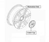 Fiat Stilo (2V) Centre Cap, Alloy Wheel